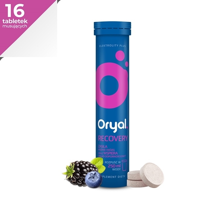 Oryal Recovery (smak owoców leśnych) 16 tabletek musujących