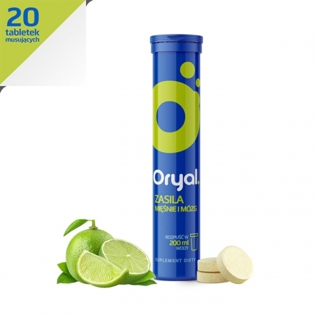 Oryal (smak limonkowo-cytrynowy) 20 tabletek musujących