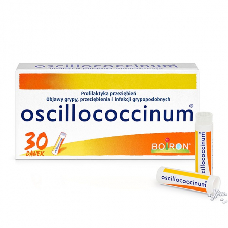 Boiron Oscillococcinum granulki na objawy przeziębienia i grypy, 30 dawek