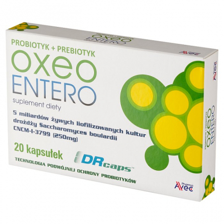 Oxeo Entero kapsułki probiotyk + prebiotyk, 20 szt.