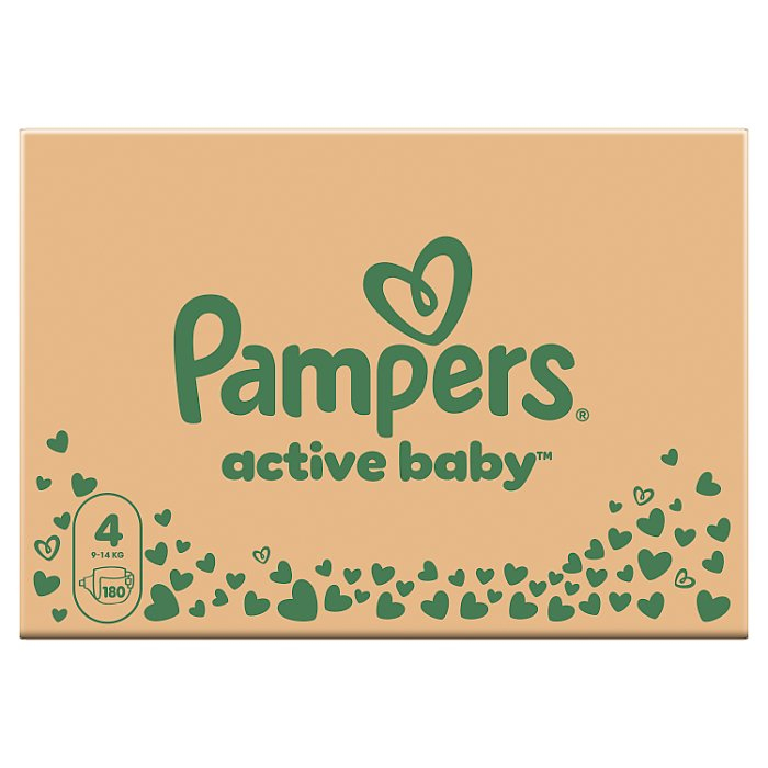 Pampers Active Baby 4 (9-14kg) 180 sztuk