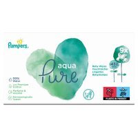 PAMPERS AQUA PURE CHUSTECZKI NAWILŻANE  9 x 48 szt. (WKład)