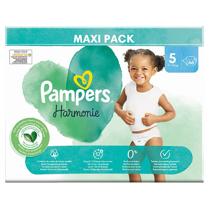 Pampers Harmonie 5 Junior (11-16 kg), 66 szt.