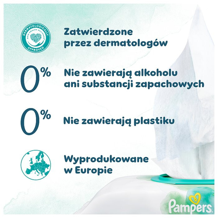 Pampers Harmonie Aqua chusteczki nawilżane dla dzieci, 24 x 48 szt.
