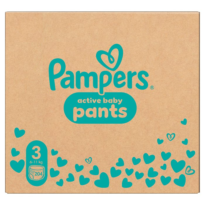 Pampers Pants 3 pieluchomajtki jednorazowe dla dzieci od 6 do 11 kg, 204 szt.