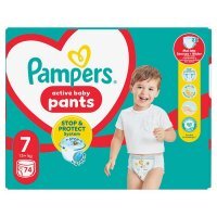 Pampers Pants 7 pieluchomajtki rozmiar XXL (17kg+), 74 szt.