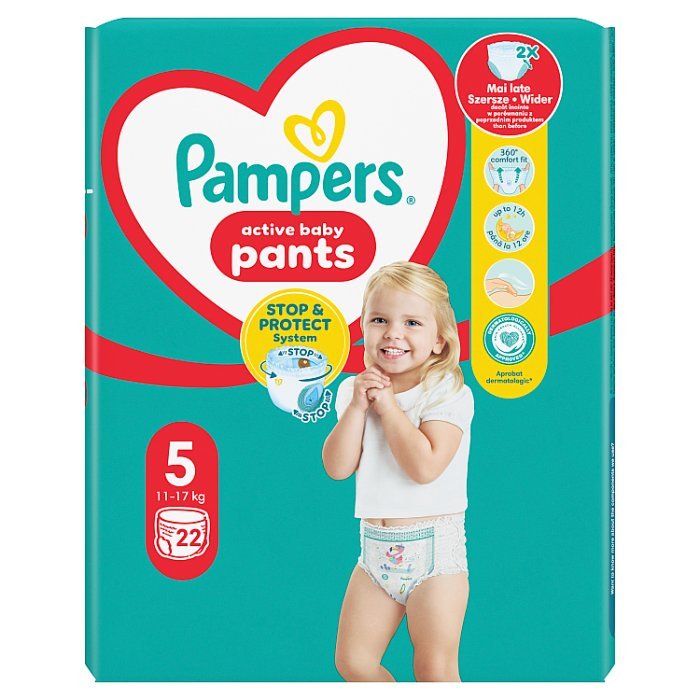 Pampers Pants Junior 5 12-17kg 22 sztuki