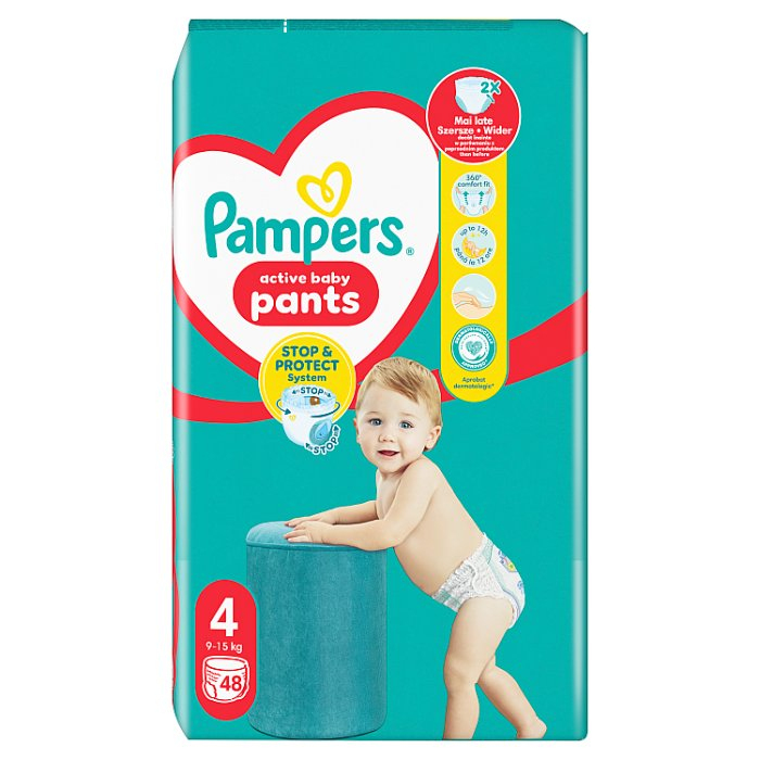 Pampers Pants Maxi 4 pieluchomajtki rozmiar (9-15kg), 48 szt.