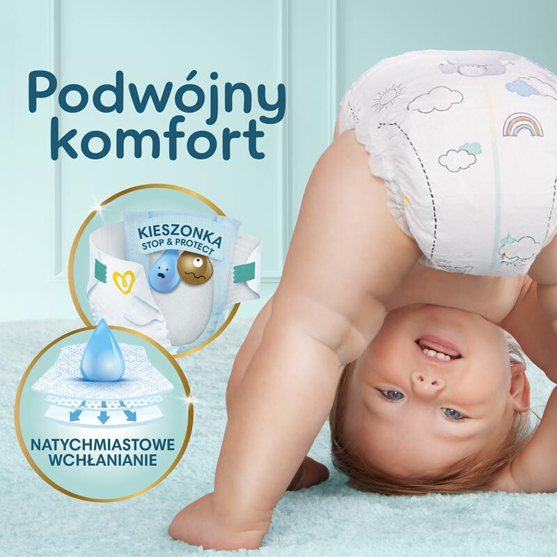 Pampers Premium Care 2 pieluszki (4-8 kg), 224 szt.