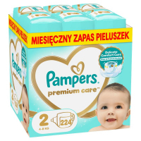 Pampers Premium Care 2 pieluszki (4-8 kg), 224 szt.