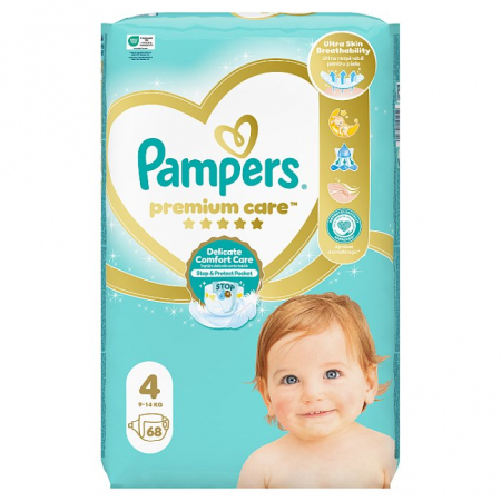 Pampers Premium Care Maxi 4 (9-14kg) 68 szt.
