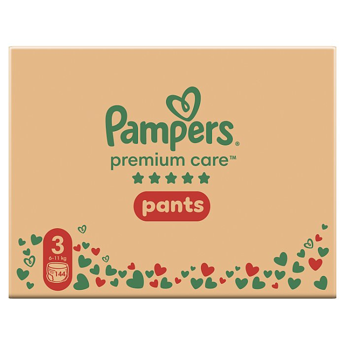 Pampers Premium Care Pants 3 Midi (6-11 kg) 144 sztuki
