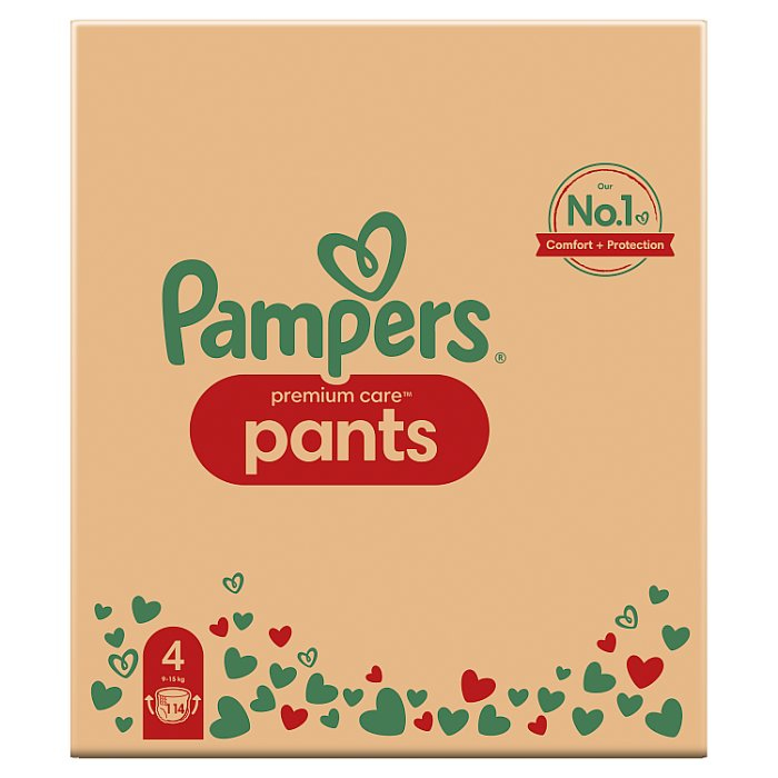 Pampers Premium Care Pants 4 Maxi pieluchomajtki rozmiar 9 - 15 kg, 114 szt.
