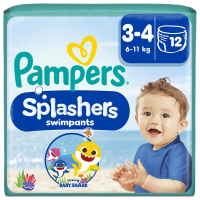 Pampers Splashers Baby Shark 3 pieluchomajtki do pływania (6-11 kg), 12 szt.