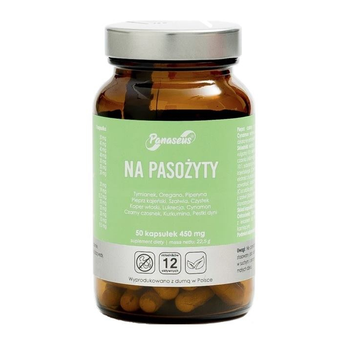 Panaseus na pasożyty preparat w kapsułkach, 50 szt.