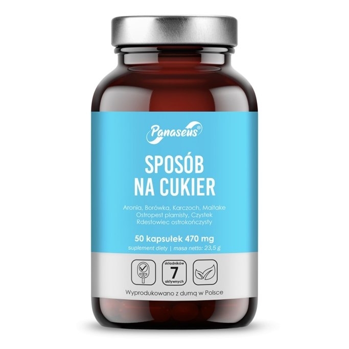 Panaseus Sposób na cukier kapsułki, 50 szt.