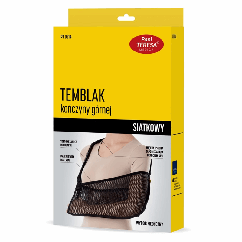 Pani Teresa Temblak kończyny górnej siatkowy czarny rozmiar M, 1 szt.