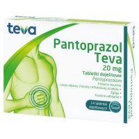 Pantoprazol Teva 20 mg 14 tabletek dojelitowych