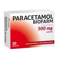 Paracetamol Biofarm 500 mg 20 tabletek