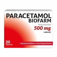 Paracetamol Biofarm 500 mg tabletki, 20 szt.