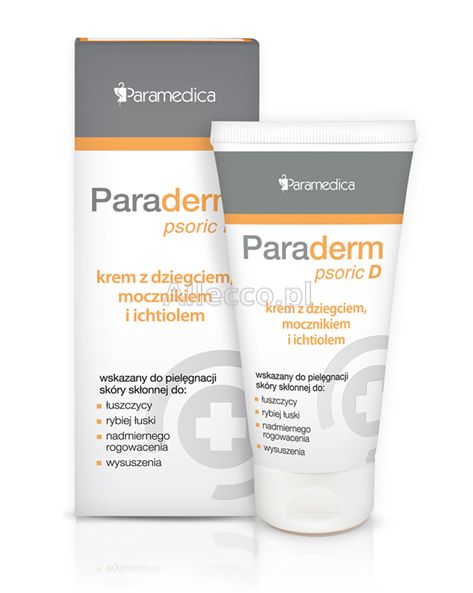 Paraderm Psoric D krem z dziegciem, mocznikiem i ichtiolem, 85 g