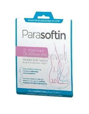 Parasoftin regeneracja i odnowa skarpetki złuszczające do stóp, 1 para