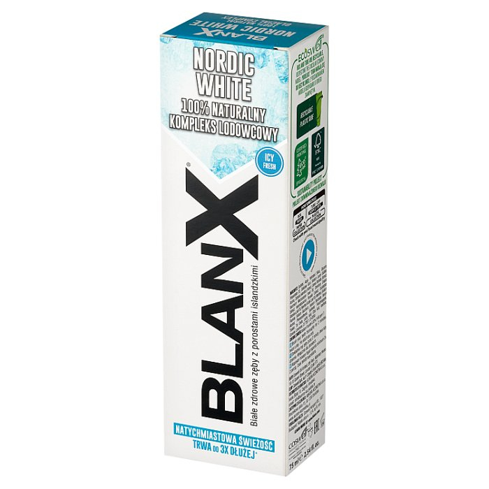 Blanx pasta Nordic White, 75 ml