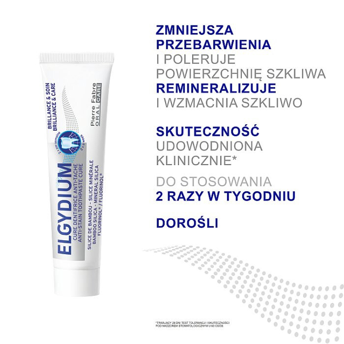 Elgydium pasta Brillance & Care przebarwienia, 30 ml