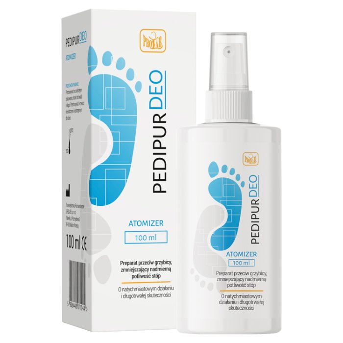 Pedipur Deo spray 100 ml/Grzybica, potliwość stóp