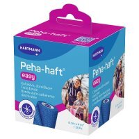 Peha-haft easy bandaż 6 cm x 4 m niebieski, 1 szt.