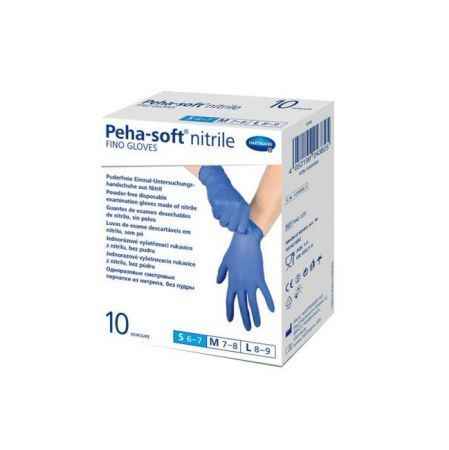 Peha-Soft Nitrile Fino Rękawice bezpudrowe, niejałowe roz. S 10 szt.