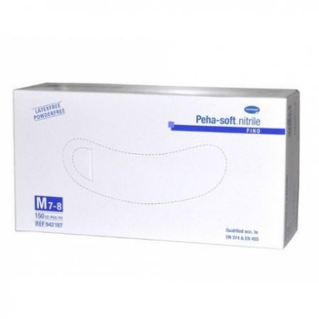 Peha-soft nitrile fino Rękawice nitrylowe, niejałowe rozmiar M 150 szt