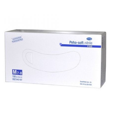 Peha-soft nitrile fino Rękawice nitrylowe, niejałowe rozmiar M 150 szt