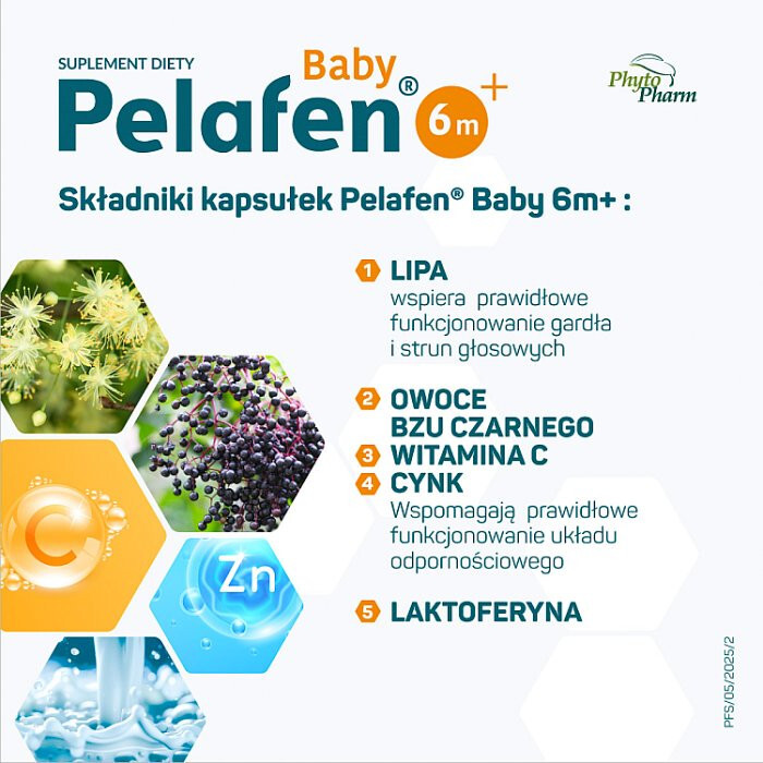 Pelafen Baby 6 m+ kapsułki twist-off, 20 szt.
