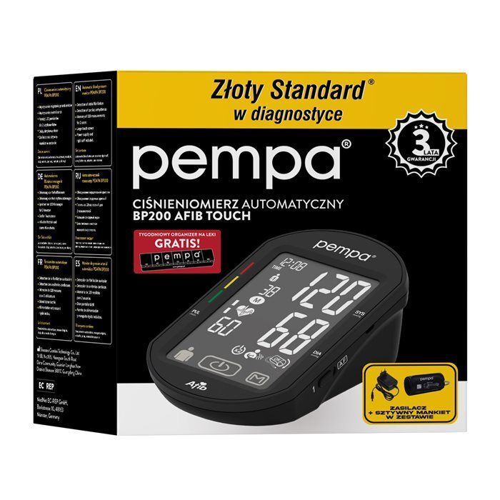 PEMPA Ciśnieniomierz automatyczny BP200 AFIB + zasilacz 1 szt.