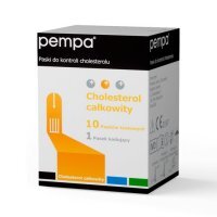 Pempa paski do pomiaru poziomu cholesterolu we krwi, 10 szt.