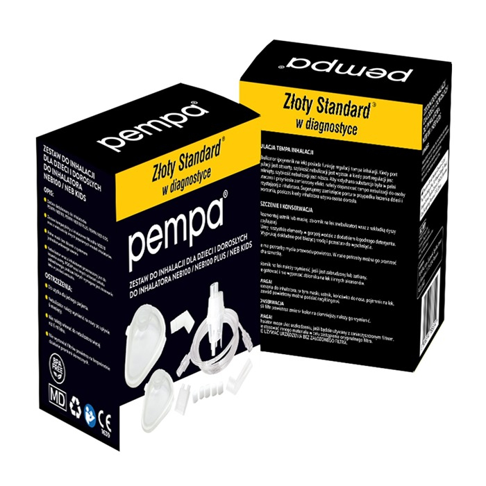 Pempa Zestaw akcesoriów do inhalacji dla dzieci i dorosłych, 1 szt.