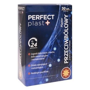 Perfect plast+ plaster przeciwbólowy z wyciągiem z arniki 50 szt.