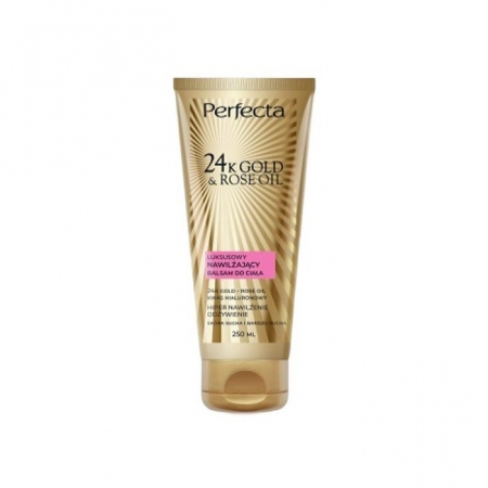 Perfecta 24K Gold&Rose Oil luksusowy balsam nawilżający do ciała, 250 ml