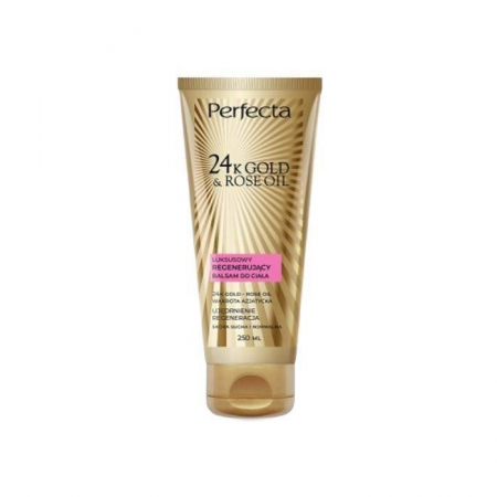 Perfecta 24K Gold & Rose Oil luksusowy regenerujący balsam do ciała, 250 ml