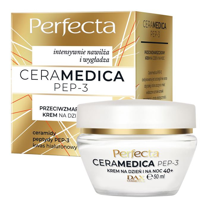 Perfecta Ceramedica PEP-3 przeciwzmarszczkowy krem 40+ na dzień i noc, 50 ml