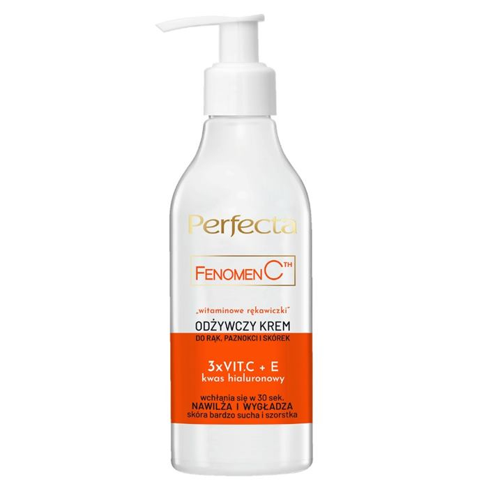 Perfecta Fenomen C Witaminowe rękawiczki krem do rąk paznokci i skórek, 195 ml