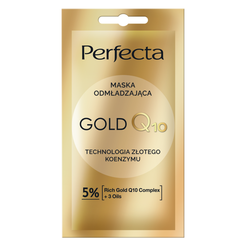 Perfecta Gold Q10 Maska do twarzy odmładzająca, 8 ml