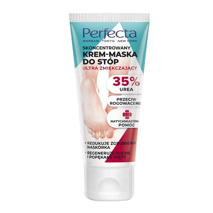 Perfecta Krem-maska do stóp ultra zmiękczający 35% mocznika, 80 ml