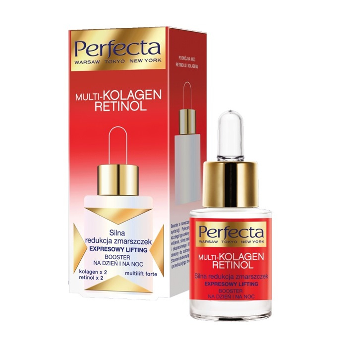 Perfecta Multikolagen Retinol Booster redukujący zmarszczki i liftingujący, 15 ml