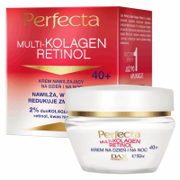 Perfecta Multikolagen Retinol Krem nawilżający na dzień i na noc 40+, 50 ml