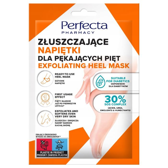 Perfecta Pharmacy Napiętki złuszczające do stóp, 1 para