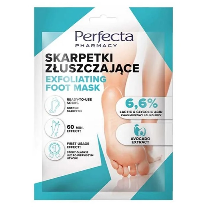 Perfecta Pharmacy Skarpetki złuszczające do stóp, 1 para