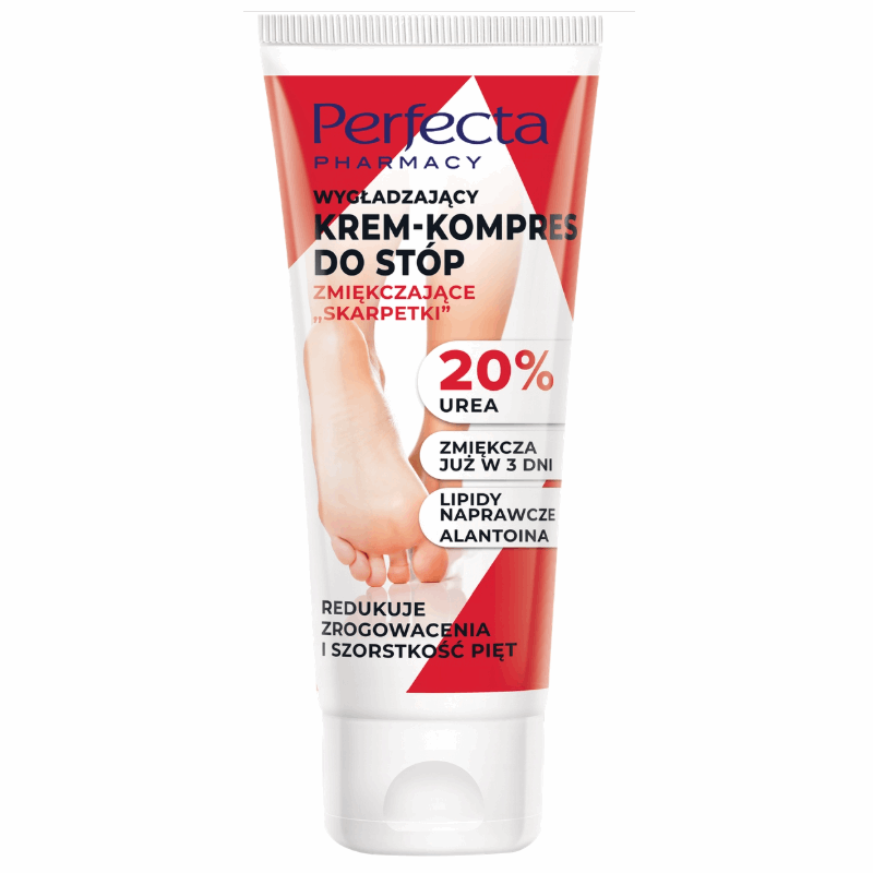 Perfecta Pharmacy Wygładzający krem-kompres do stóp 20% urea, 80 ml