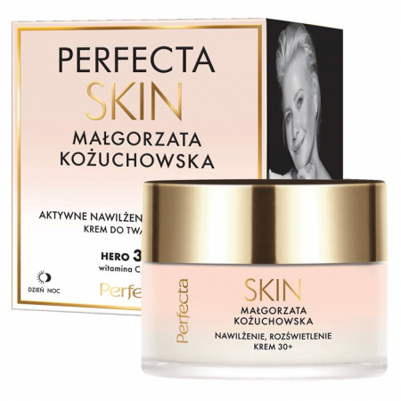 Perfecta Skin Małgorzata Kożuchowska krem nawilżająco-rozświetlający 30+, 50 ml